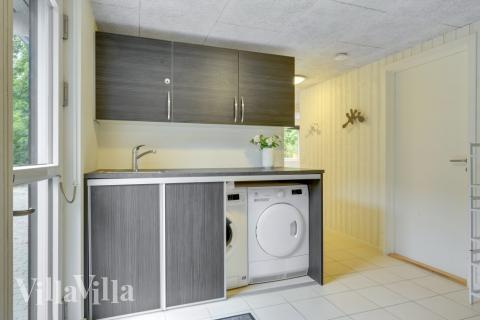 Der geräumige Eingangsbereich im Luxusferienhaus Nr. 365 in Nordseeland