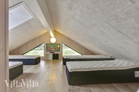 Einige der 24 Schlafgelegenheiten befinden sich im Luxusferienhaus Nr. 375 auf dem ausgebauten Dachboden