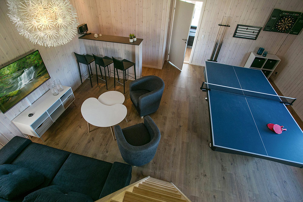 Veranstaltet ein Turnier im Aktivitätsraum, wenn ihr das Ferienhaus Nr. 377 in Nordseeland besucht.