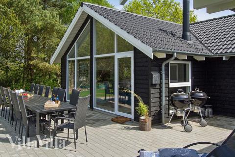 Das Luxusferienhaus Nr. 380 hat eine tolle Terrasse, die mit hochwertigen Gartenmöbeln für 14 Personen ausgestattet ist.