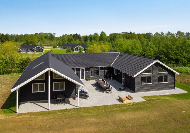 Dieses schöne Poolhaus Nr. 394 mit Platz für 20 Personen liegt in Ostjütland