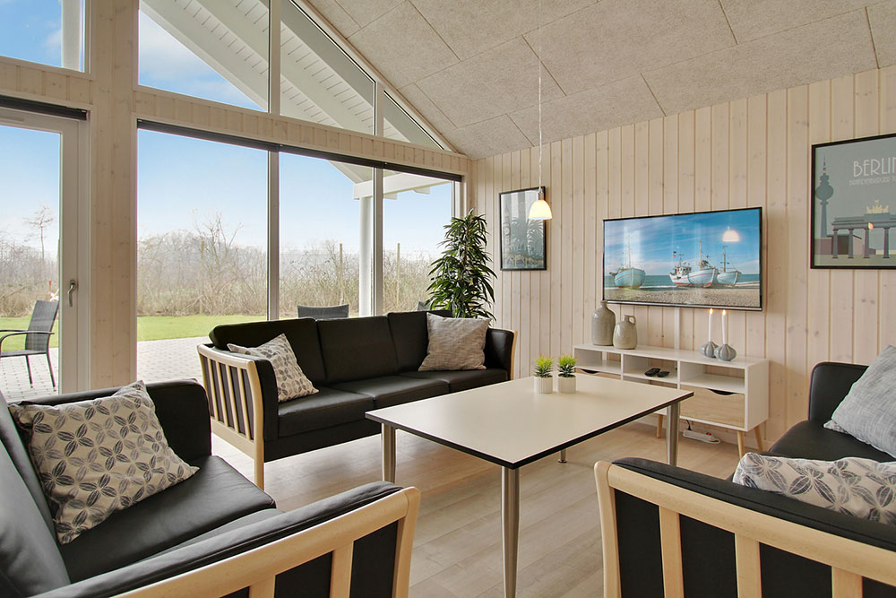 Das Luxusferienhaus Nr. 709 hat einen wunderschönen Aufenthaltsraum.