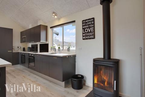 Die Küche im Luxusferienhaus Nr. 395 ist gut eingerichtet.