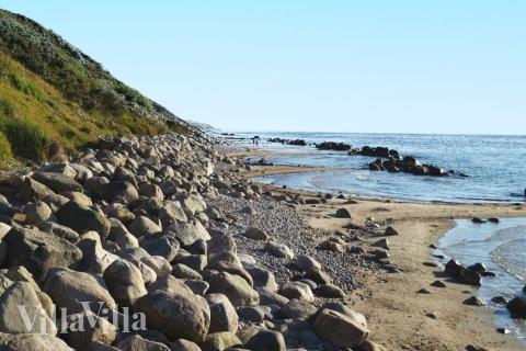 Der Strand in der Nähe von Luxusferienhaus Nr. 395.