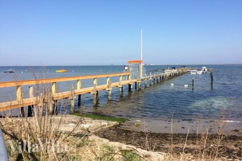 Der Strand in der Nähe von Luxusferienhaus Nr. 706.