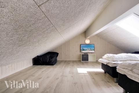 Einige der 24 Schlafgelegenheiten befinden sich im Luxusferienhaus Nr. 714 auf dem ausgebauten Dachboden