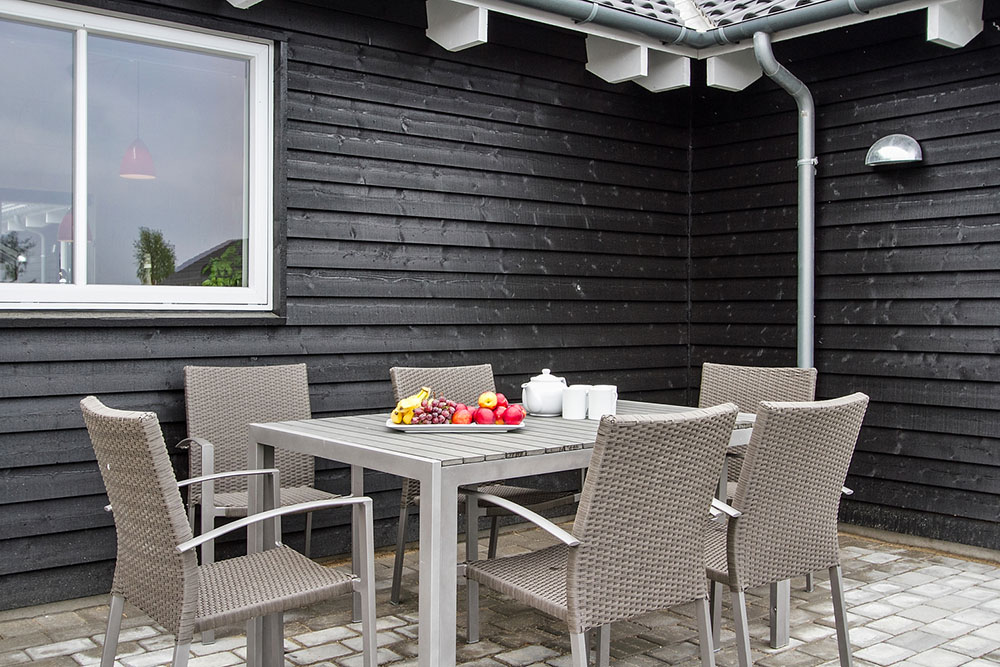Das Luxusferienhaus Nr. 715 hat eine tolle Terrasse, die mit hochwertigen Gartenmöbeln für 20 Personen ausgestattet ist.