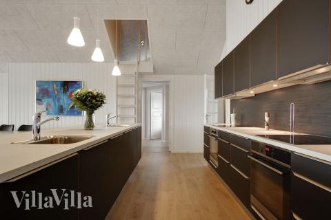 Die Küche im Luxusferienhaus Nr. 400 ist gut eingerichtet.