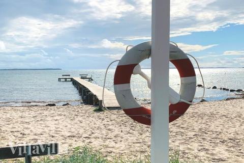 Der Strand in der Nähe von Luxusferienhaus Nr. 400.