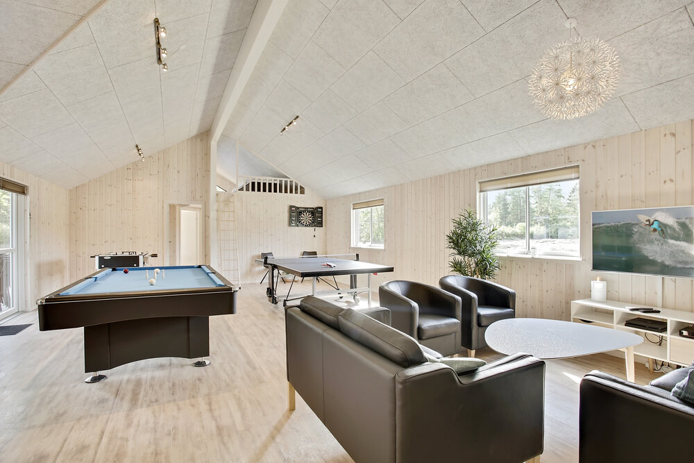 Veranstaltet ein Turnier im Aktivitätsraum, wenn ihr das Ferienhaus Nr. 406 in Nordseeland besucht.