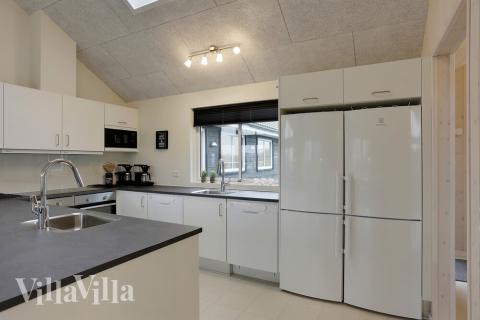 Die Küche im Luxusferienhaus Nr. 392 ist gut eingerichtet.