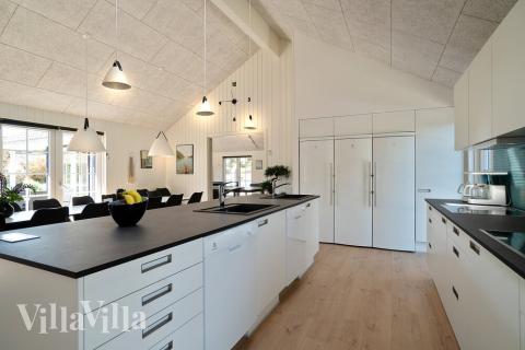 Die Küche im Luxusferienhaus Nr. 412 ist gut eingerichtet.