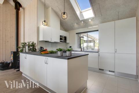 Die Küche im Luxusferienhaus Nr. 421 ist gut eingerichtet.