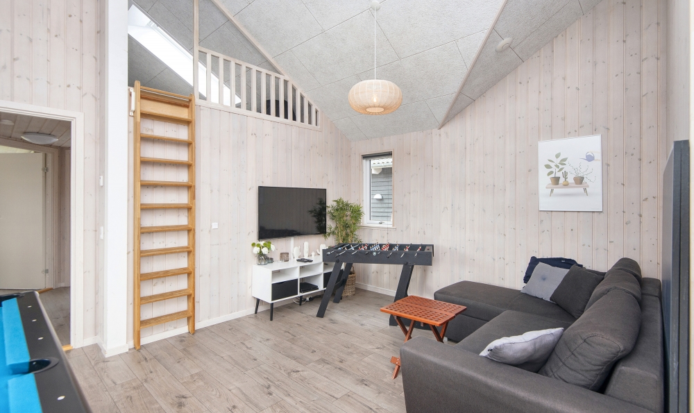 Das Luxusferienhaus 421 für 16 Personen hat einen großen Aktivitätsraum mit u. a. Billard und Darts