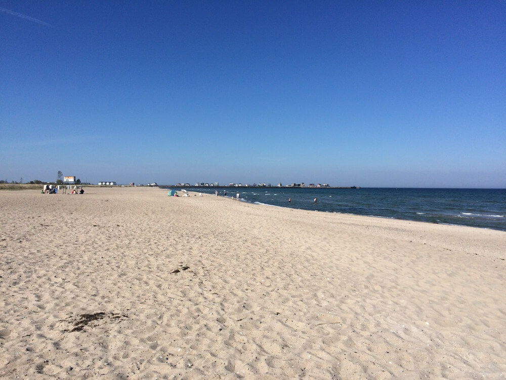 Der Strand in der Nähe von Luxusferienhaus Nr. 717.