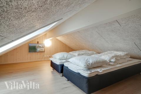 Einige der 10 Schlafgelegenheiten befinden sich im Luxusferienhaus Nr. 723 auf dem ausgebauten Dachboden