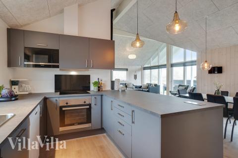 Die Küche im Luxusferienhaus Nr. 723 ist gut eingerichtet.