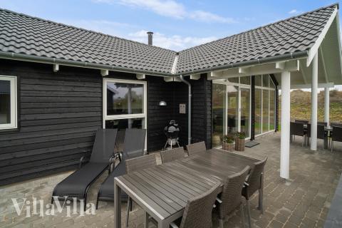 Das Luxusferienhaus Nr. 723 hat eine tolle Terrasse, die mit hochwertigen Gartenmöbeln für 10 Personen ausgestattet ist.