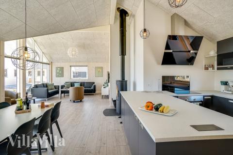 Aufenthaltsraum mit Platz für 10 im Luxusferienhaus Nr. 722.