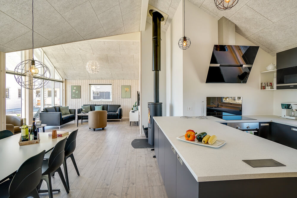 Aufenthaltsraum mit Platz für 10 im Luxusferienhaus Nr. 722.