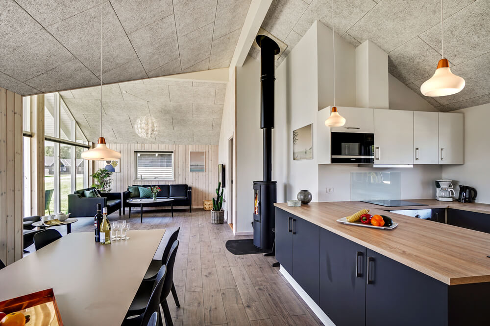 Das Luxusferienhaus Nr. 718 hat einen wunderschönen Aufenthaltsraum.