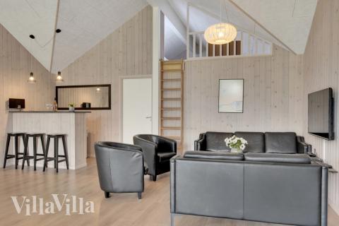 In der Sofalandschaft des Ferienhauses Nr. 438 kann man es richtig gemütlich machen.