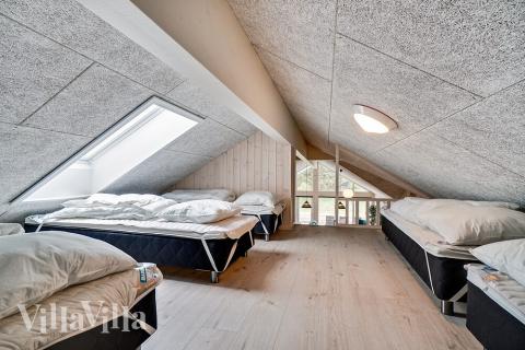 Einige der 30 Schlafgelegenheiten befinden sich im Luxusferienhaus Nr. 431 auf dem ausgebauten Dachboden