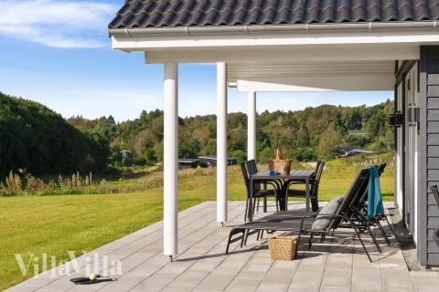 Große Terrasse am Luxusferienhaus Nr. 431 in Limfjord.