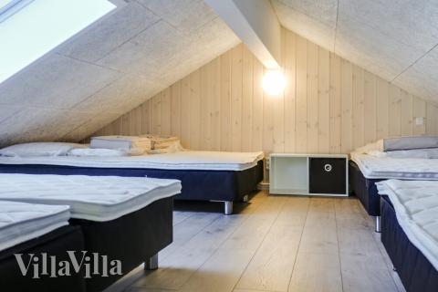 Einige der 30 Schlafgelegenheiten befinden sich im Luxusferienhaus Nr. 428 auf dem ausgebauten Dachboden