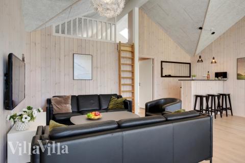 Die Couchecke im Luxusferienhaus Nr. 436 in Nordseeland.