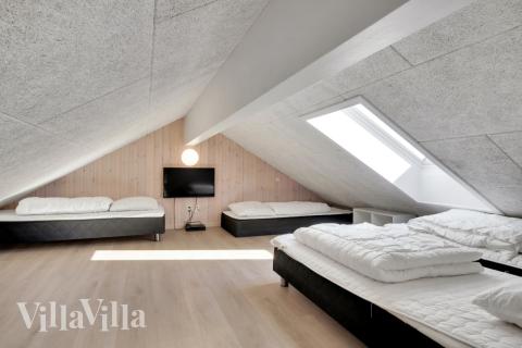 Einige der 30 Schlafgelegenheiten befinden sich im Luxusferienhaus Nr. 436 auf dem ausgebauten Dachboden