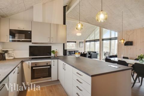 Die Küche im Luxusferienhaus Nr. 719 ist gut eingerichtet.