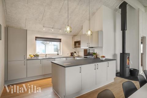 Gut ausgestattete Küche im Luxusferienhaus Nr. 719 in Deutschland.