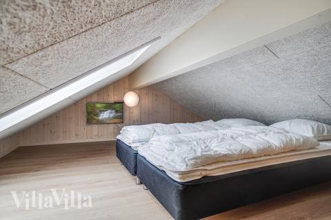 Einige der 10 Schlafgelegenheiten befinden sich im Luxusferienhaus Nr. 725 auf dem ausgebauten Dachboden