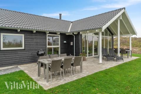 Das Luxusferienhaus Nr. 725 hat eine tolle Terrasse, die mit hochwertigen Gartenmöbeln für 10 Personen ausgestattet ist.