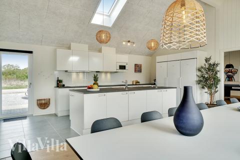 Die Küche im Luxusferienhaus Nr. 448 ist gut eingerichtet.