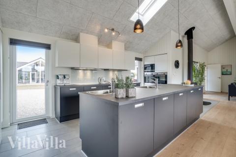 Die Küche im Luxusferienhaus Nr. 441 ist gut eingerichtet.