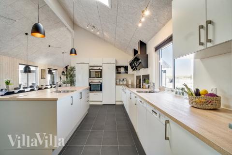 Die Küche im Luxusferienhaus Nr. 446 ist gut eingerichtet.