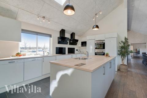 Die Küche im Luxusferienhaus Nr. 450 ist gut eingerichtet.