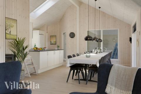 Der Aufenthaltsraum bietet Platz für 16 Personen, wenn ihr das Ferienhaus 433 in Lolland/Falster/Mön besucht.