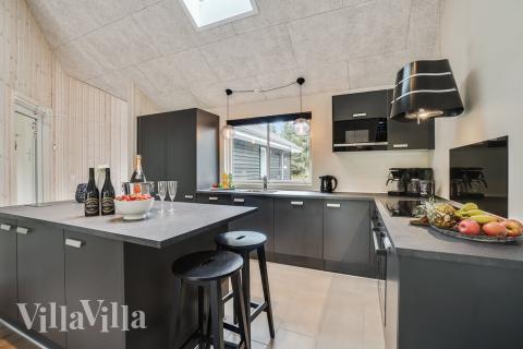 Die Küche im Luxusferienhaus Nr. 434 ist gut eingerichtet.