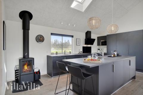 Die Küche im Luxusferienhaus Nr. 453 ist gut eingerichtet.