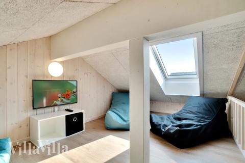 Einige der 20 Schlafgelegenheiten befinden sich im Luxusferienhaus Nr. 455 auf dem ausgebauten Dachboden