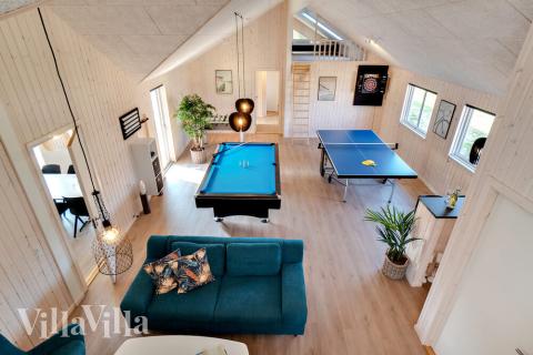 Veranstaltet ein Turnier im Aktivitätsraum, wenn ihr das Ferienhaus Nr. 455 in Westjütland besucht.