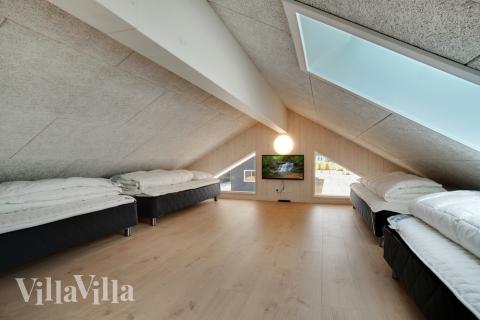 Einige der 20 Schlafgelegenheiten befinden sich im Luxusferienhaus Nr. 457 auf dem ausgebauten Dachboden