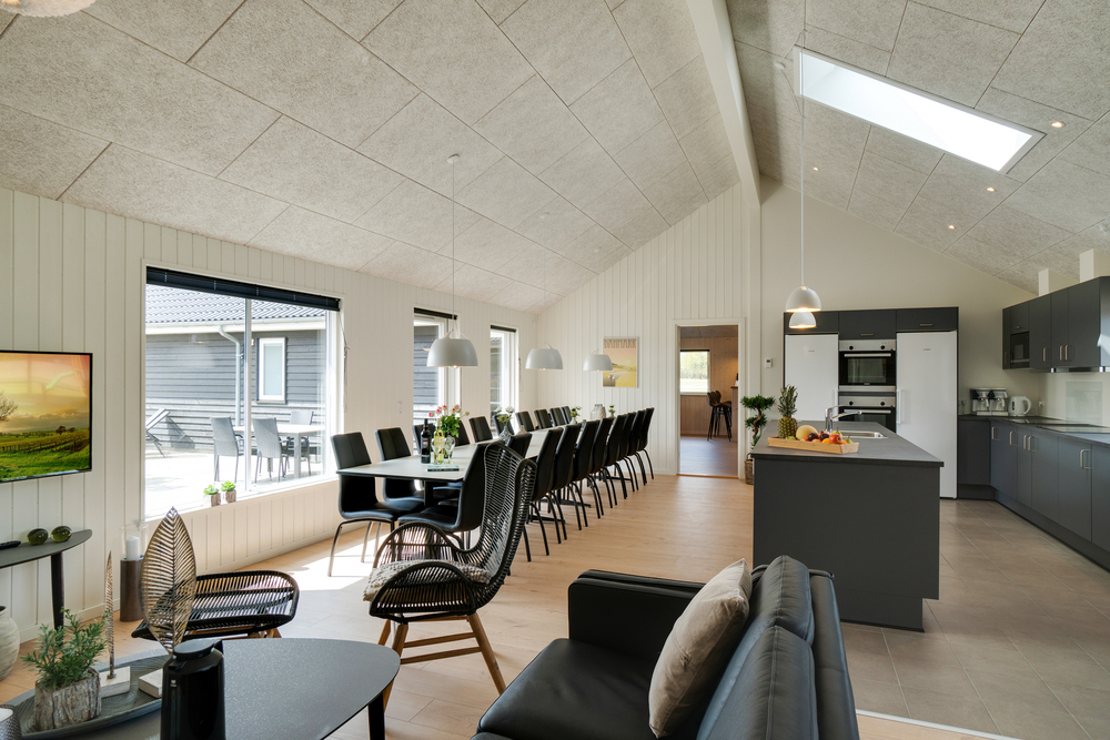 Aufenthaltsraum mit Platz für 20 im Luxusferienhaus Nr. 457.