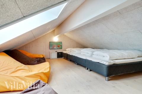 Einige der 18 Schlafgelegenheiten befinden sich im Luxusferienhaus Nr. 458 auf dem ausgebauten Dachboden