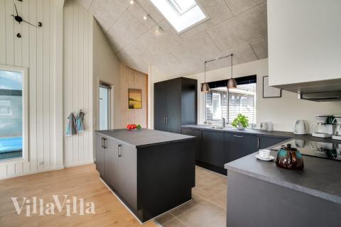 Die Küche im Luxusferienhaus Nr. 458 ist gut eingerichtet.