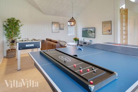 Aktivitätsraum im Luxusferienhaus Nr. 458 mit 7 Schlafzimmern und Platz für 18 Gäste.