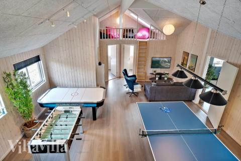 Das Luxusferienhaus 463 für 20 Personen hat einen großen Aktivitätsraum mit u. a. Billard und Darts